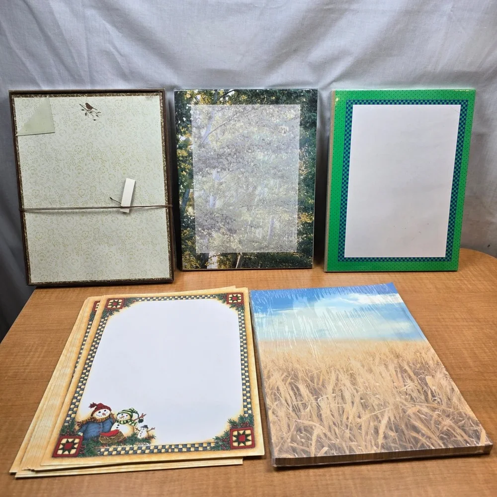 5 Styles Stationery Geopaper ~350 pieces of paper 8.5